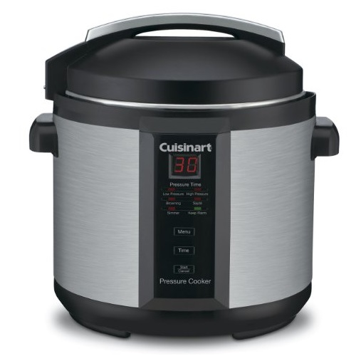 好價！Cuisinart CPC-600 1000瓦 不鏽鋼 電高壓鍋，6誇脫容量，原價$149.99，結賬自動折扣后僅售$59.49
