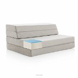 LUCID 4 Inch Folding Mattress and Sofa with Removable Indoor / Outdoor Fabric Cover - Twin Size $79.99 FREE Shipping