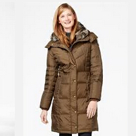 London Fog Faux-Fur-Collar Quilted Down Coat  $74.99
