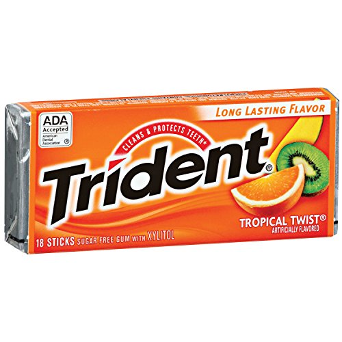 Trident Gum, Tropical Twist, 18-count (Pack of 12), only $6.80, free shipping after using SS