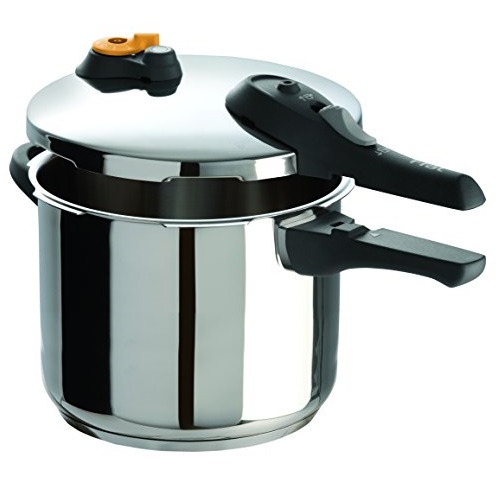 T-fal P25142 Stainless Steel Dishwasher Safe PFOA Free Pressure Cooker Cookware, 4-Quart, Silver, only$45.67 , free shipping