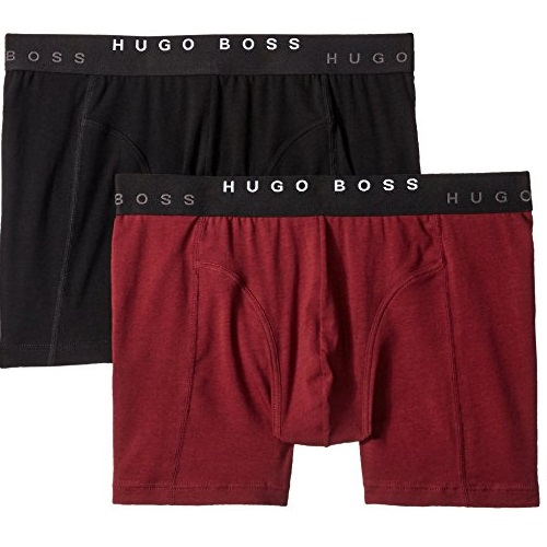 HUGO BOSS 雨果博斯 男士纯棉平角内裤，2条装，原价$42.00，现仅售$13.86