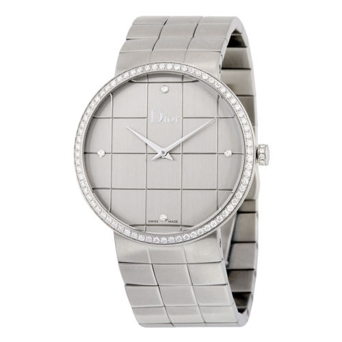 DIOR La D De Silver Dial Stainless Steel Ladies Watch Item No. CD043113M001, only $1695.00, free shipping after using coupon code