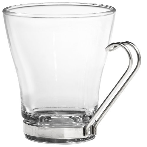 義大利玻璃器皿著名品牌Bormioli Rocco卡布奇諾玻璃杯，4件裝，原價$55.25，現僅售$12.99