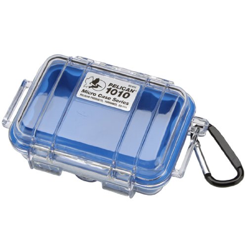 Pelican 1010 Micro Case, Blue with Clear Lid, only $9.49