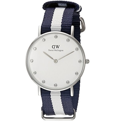 Daniel Wellington Women's 0963DW Classic Glasgow Analog Display Quartz Multi-Color Watch, only $77.93, free shipping