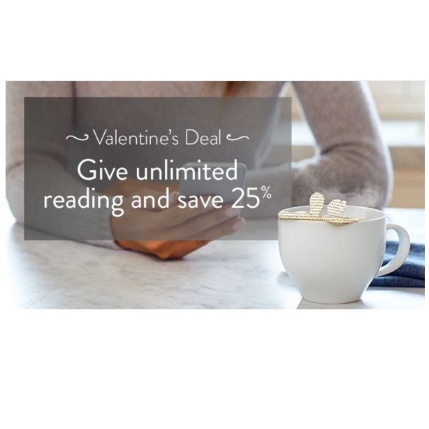 情人节促销！降价25%！Kindle Unlimited 电子书无限订阅服务，最低仅 $44.95