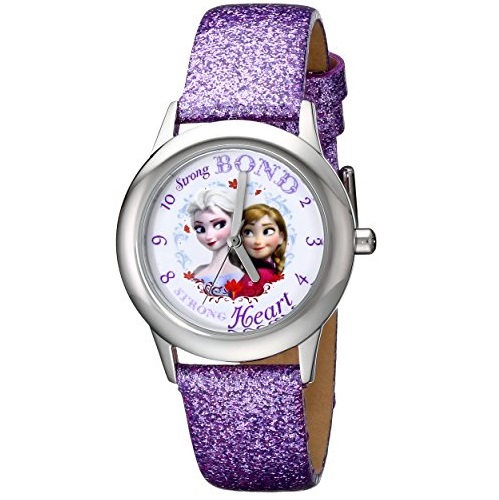Disney Kids' W000972 Frozen Tween Watch with Purple Sparkle Band, only $7.59