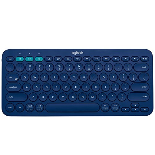 Logitech K380 Multi-Device Bluetooth Keyboard (Blue) (920-007559), only $21.99