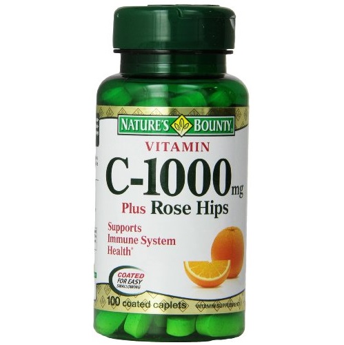 Nature's Bounty Vitamin C with Rose Hips 1000mg, 100 Caplets, only $6.80, free shipping after using SS