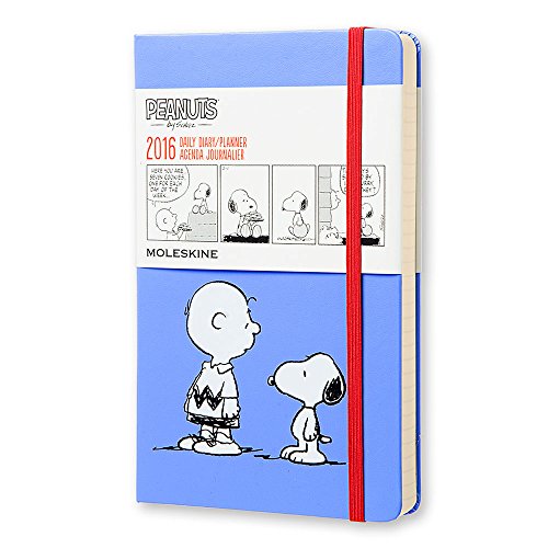 Moleskine 2016 Peanuts Limited Edition Daily Planner, 12M, Large, Blue, Hard Cover (5 x 8.25) , only $13.44