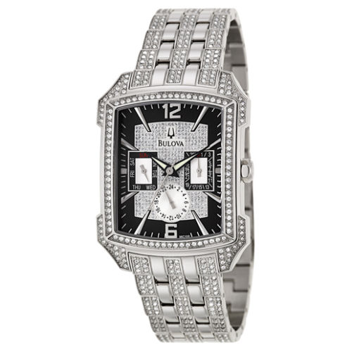 eBay：Bulova 寶路華96C108 男士水晶計時時尚日本石英腕錶，原價$599.00 ，現僅售$99.99，免運費
