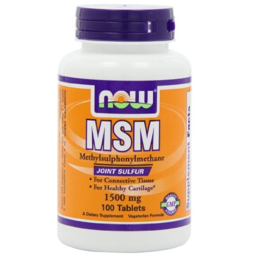 NOW Foods MSM 1500mg, 100 Tablets, only $8.07