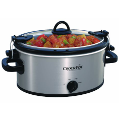 Crock-Pot SCCPVL400-S 4-Quart Cook and Carry Slow Cooker, Stainless Steel for $19.99