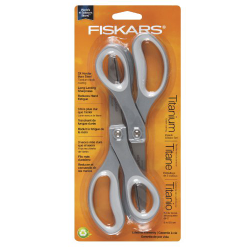 Fiskars 8 Inch Everyday Titanium Scissors, 2 pack $8.61