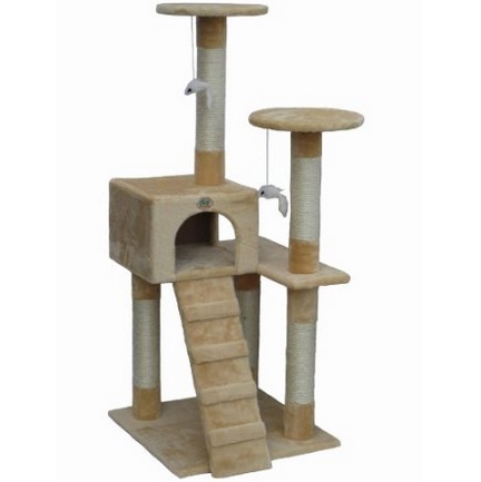 Go Pet Club Cat Tree Furniture Beige $36.99 FREE Shipping on orders over $49