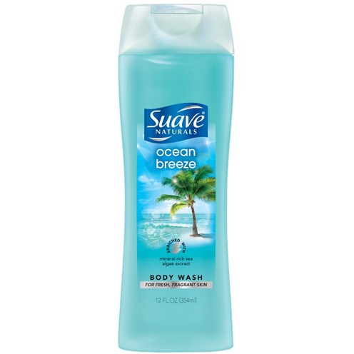 Suave Body Wash Naturals, Ocean Breeze, 12-Ounce (Pack of 6) $7.11
