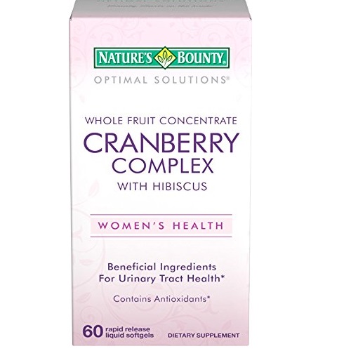Natures Bounty Optimal Solutions Cranberry with Hibiscus, 60 Count, only $5.00