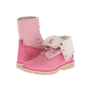 Timberland萌粉色两穿大童靴   特价仅售$66.99