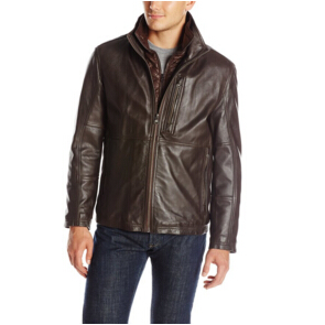 Marc New York by Andrew Marc Men's Mercer Smooth Lamb Leather Jacket  $199.95