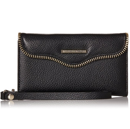 Rebecca Minkoff Zipper-Trim Folio Wristlet for Galaxy S6 Phone $18.55 FREE Shipping on orders over $25