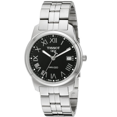 Tissot Men's T0494101105301 PR 100 Black Dial Bracelet Watch $166.14 FREE Shipping
