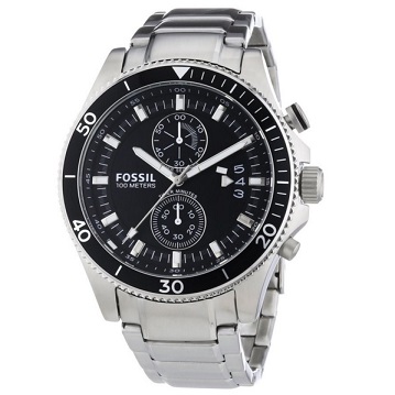 eBay：Fossil CH2935男士不鏽鋼石英計時手錶，原價$145.00，現僅售$59.99，免運費