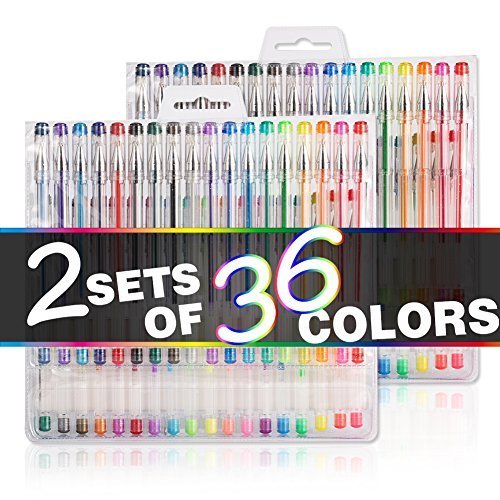 Magicfly Magic Gel Pens - 72 Gel Pen Set with Case, only $18.99