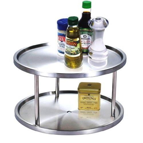 Cook N Home 10-1/2-Inch 2 Tier Lazy Susan, only $13.97, free shipping