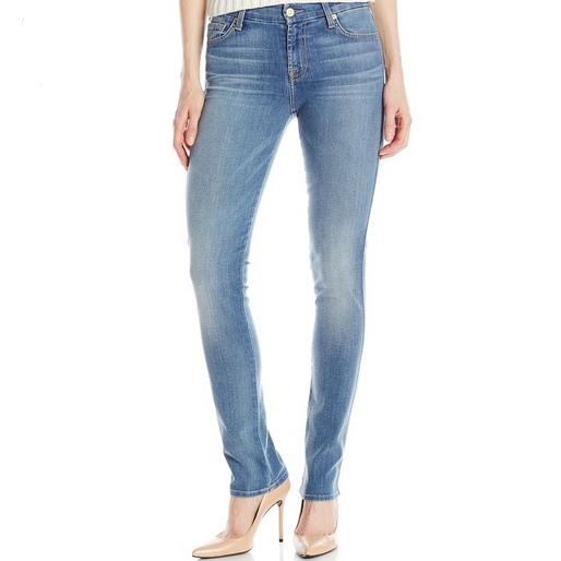 7 For All Mankind Women's Straight Leg Jean In Olivia Authentic Light $43.75 FREE Shipping on orders over $49