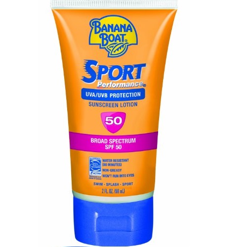 Banana Boat Sport Performance Lotion Travel Size, SPF 50, 2 Ounce (Pack of 3), only $6.01, free shipping after using SS