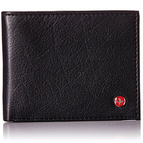Alpine Swiss Men's RFID Blocking Genuine Leather Slim Bifold Wallet, only $12.99