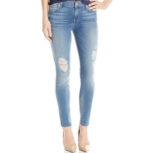 7 For All Mankind Women's Gwenevere Skinny Jean In Olivia Authentic Light 2 $48.85 FREE Shipping