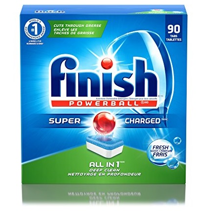 Finish All in 1 Powerball Fresh 90 Tabs, Automatic Dishwasher Detergent Tablets, Fresh Scent, only $11.00, free shipping