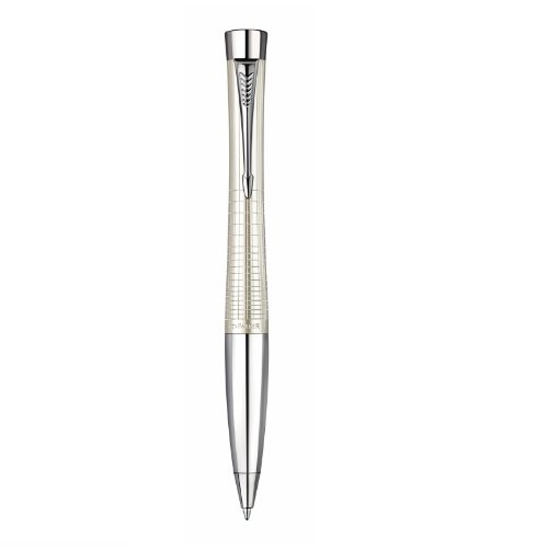 Parker Urban Premium Ballpoint Pen, Medium Point, Metallic White (1774703), only $34.28