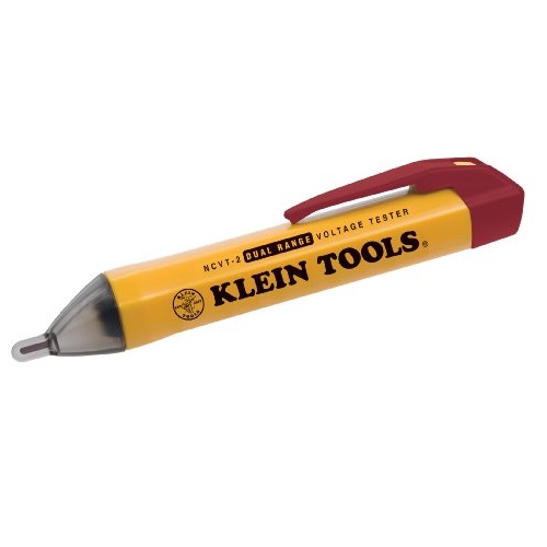 Klein Tools NCVT-2 Dual Range Tester, Non Contact Tester for Standard and Low Voltage with 3-m Drop Protection, only $12.99