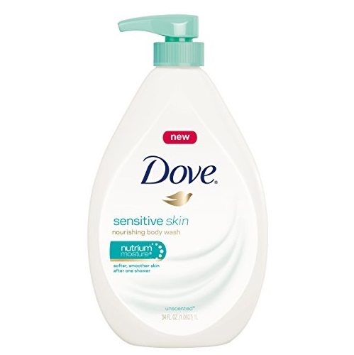 Dove Body Wash for Softer and Smoother Skin Sensitive Skin Effectively Washes Away Bacteria While Nourishing Your Skin, 34 oz, only $9.47