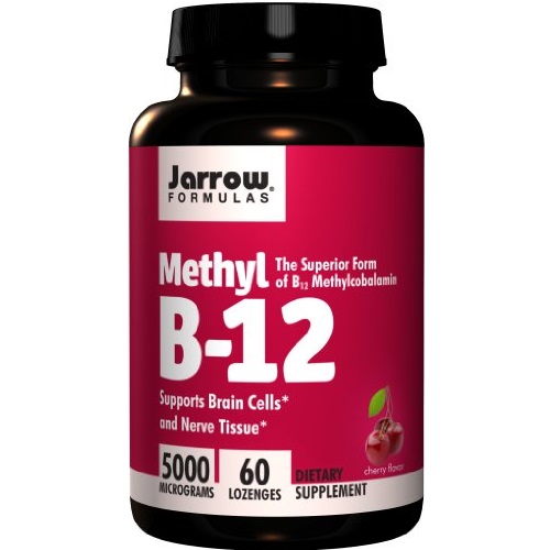 Jarrow Formulas Methylcobalamin (Methyl B12), Supports Brain Cells, 5000 mcg, 60 Lozenges, only $10.71,  free shipping after clipping coupon and using SS