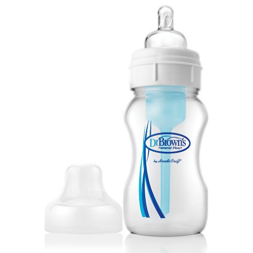 Dr. Brown's BPA Free Polypropylene Natural Flow Wide Neck Bottle 8 Ounce, Single Pack, only $3.99