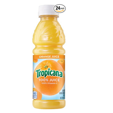 Tropicana Orange Juice, 10 Ounce (Pack of 24) $9.16