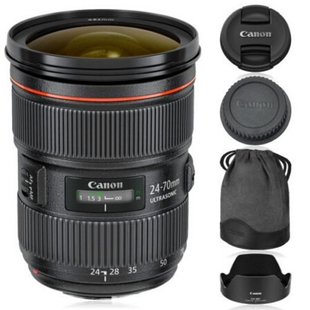 Canon 佳能 EF 24-70mm f2.8L II USM 大三元紅圈變焦鏡頭   $1,449.00
