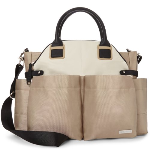 Skip Hop Chelsea Downtown Chic Diaper Satchel, Champagne (Discontinued by Manufacturer), only $49.99, free shipping