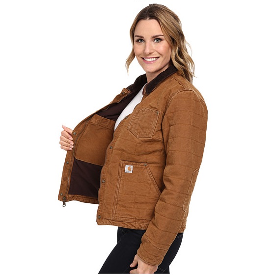 6PM：Carhartt 女士工装休闲外套，原价$125.00，现仅售 $62.99，免运费