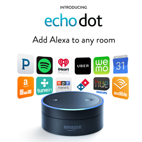 新品！Amazon Echo Dot 智能管家  現價$89.99