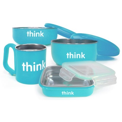 thinkbaby The Complete BPA Free Feeding Set, Light Blue, only $19.99