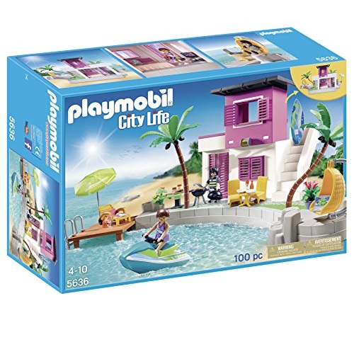 Playmobil Luxury Beach House Playset, only $22.55