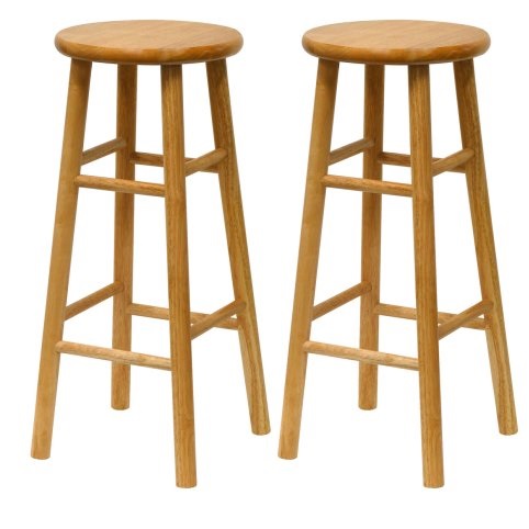 Winsome Wood S/2 Wood 30-Inch Bar Stools, Natural Finish, only $39.00