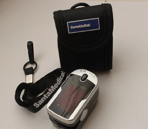 Deluxe SM-110 Two Way Display Finger Pulse Oximeter with Carry Case and Neck/Wrist Cord$18.95