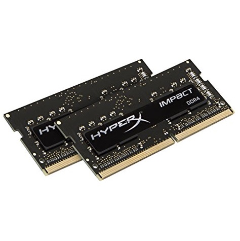 Kingston Technology HyperX Impact 16GB Kit (2 x 8GB) 2400MHz DDR4 CL14 SODIMM Laptop Memory HX424S14IBK2/16, only $64.39, free shipping
