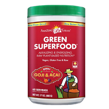 Amazing Grass Green Superfood, Berry, Powder, 60 Servings, 17oz, Wheat Grass, Spirulina, Alfalfa, Greens, Probiotic, Only $33.17, You Save (%)